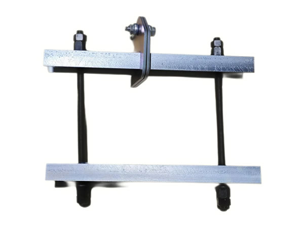 Clamp for elevator car frame beam