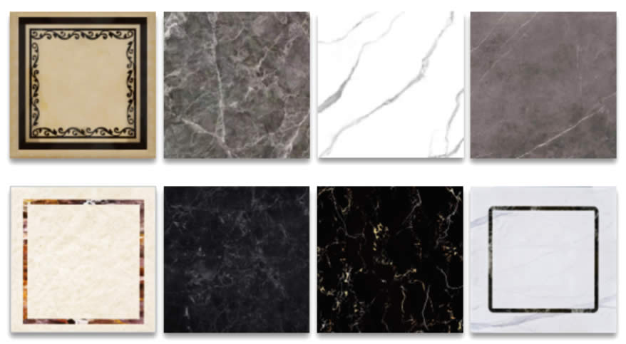 The elevator floor can be made of various materials: PVC, ceramic granite, polyacrylonitrile carpet, engineered wood flooring, laminate flooring, marble, artificial marble